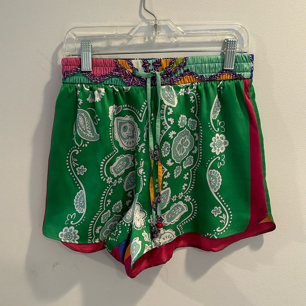 Zara Silk Handkerchief Style Shorts